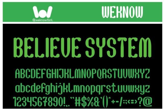 Believe System: A Playful Font for Creative Projects
