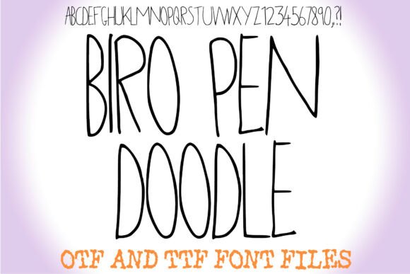Biro Pen Doodle: Authentic Hand-Drawn Charm for Design