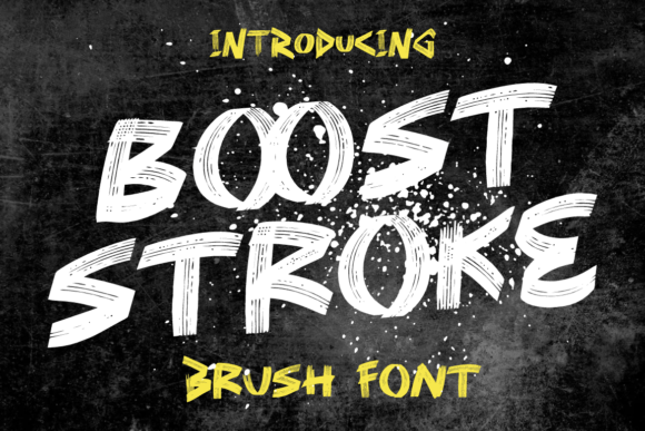 Boost Stroke: A Bold Font for High-Energy Designs