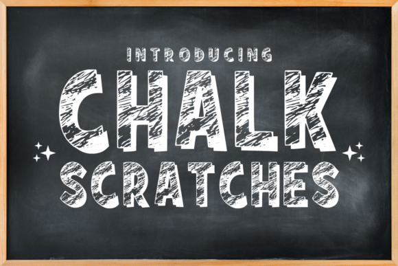 Chalk Scratches: A Bold, Textured Display Font