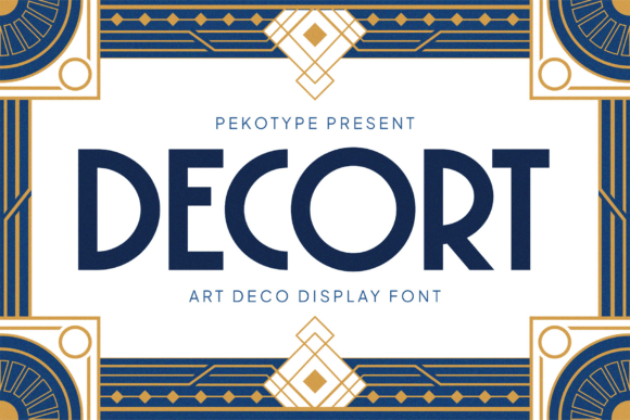 Decort: A Modern Art Deco Display Font for Sophisticated Branding