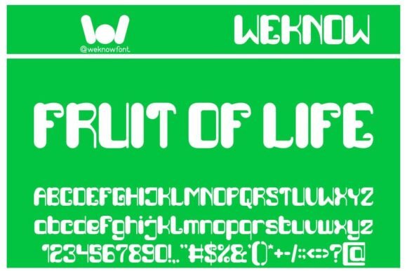 Fruit of Life: A Modern Display Font