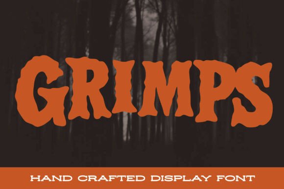 Grimps: A Bold, Hand-Drawn Display Font