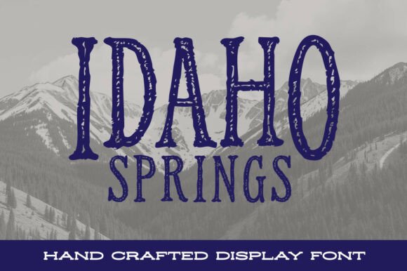 Idaho Springs: A Rugged Typography for Branding