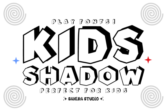 Kids Shadow: A Bold Display Font for Dynamic Projects