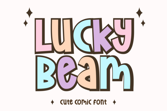 Lucky Beam: A Playful Font with Bold Design Characteristics