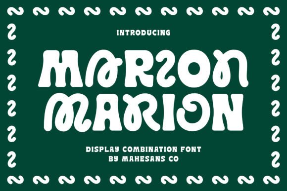 Marion Typeface: A Fluid, Retro Display Font
