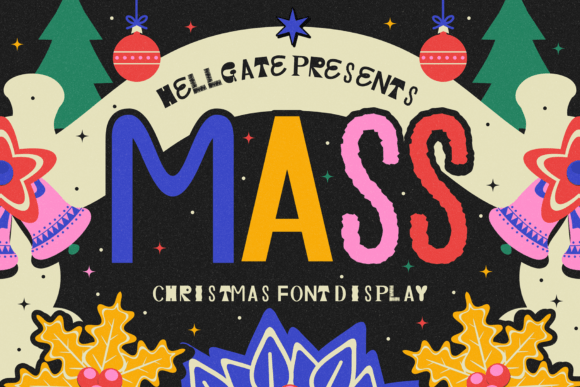 Mass: A Playful Christmas Display Font for Modern Holiday Creativity