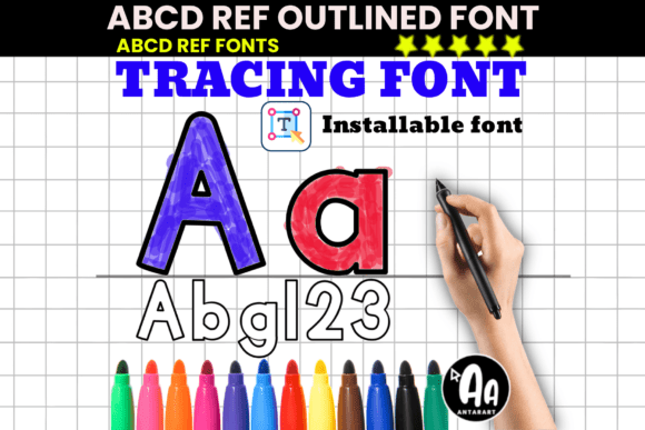 Mastering Letter Formation: The Power of Bold Outlined Tracing Fonts in Early Education