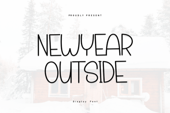 Newyear Outside: A Quirky Font for Winter Fun