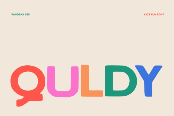 Quldy: A Playful Display Font for Joyful Designs