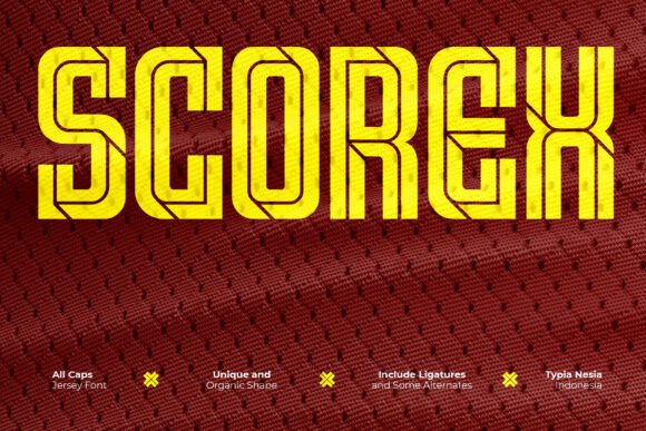 Scorex: The Modern Condensed Sport Logo Font for High-Impact Branding
