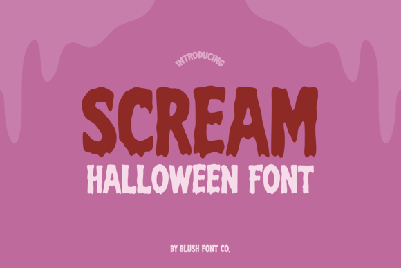 Scream Halloween: The Ultimate Drippy Display Font for Spooky Designs