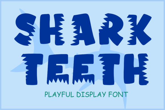 Shark Teeth: A Bold Display Font for Creative Projects