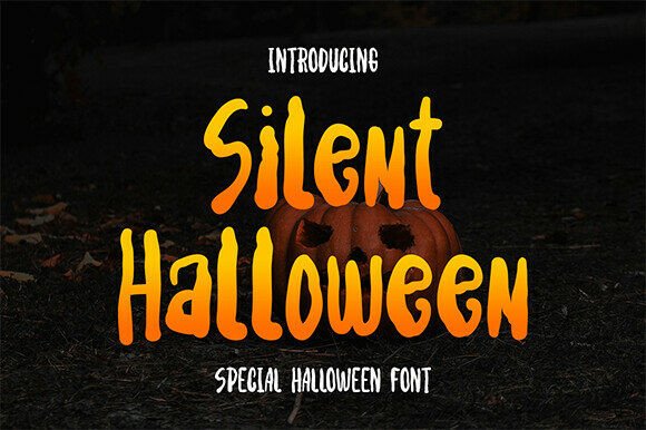 Silent Halloween: A Hauntingly Fun Display Font