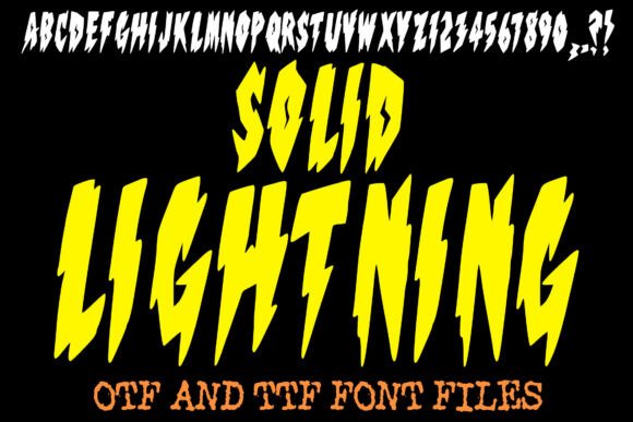 Solid Lightning: The Electrifying Display Typeface for High-Impact Designs