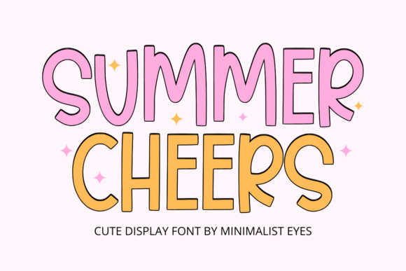 Summer Cheers: A Playful Display Font for Creative Designers