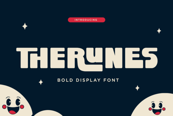 Therunes: A Bold Retro-Futuristic Display Font