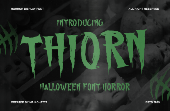 Thiorn: The Horror Font That Redefines Spooky Typography