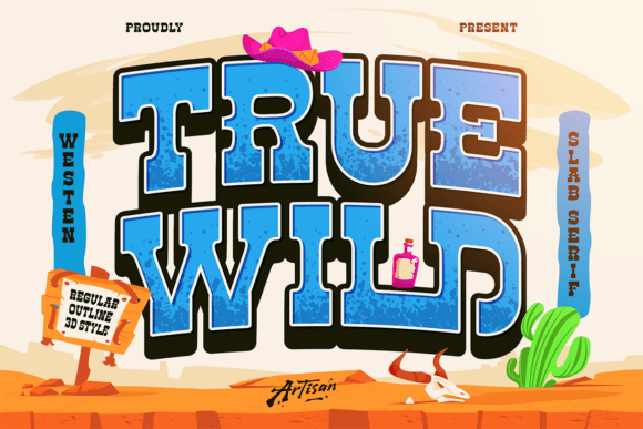 Truewild: The Bold Western Typography for Modern Creators