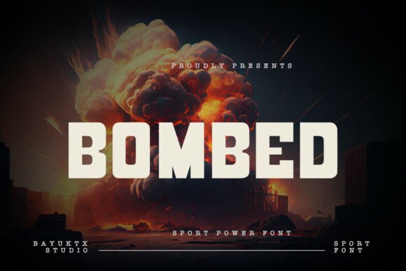 Unleashing Visual Aggression: The Impact of the Bombed Display Font