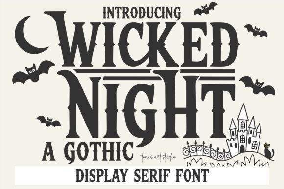 Wicked Night: Unveiling the Power of a Bold Gothic Display Typeface